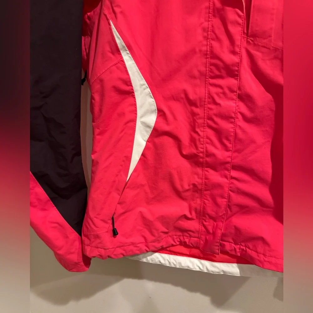 The North Face‎ Pink and Black Ski Jacket with High Collar Small